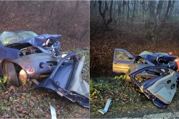 Accident rutier grav între Sibiu şi Mediaş. Trei persoane au fost rănite în urma impactului dintre două autoturisme