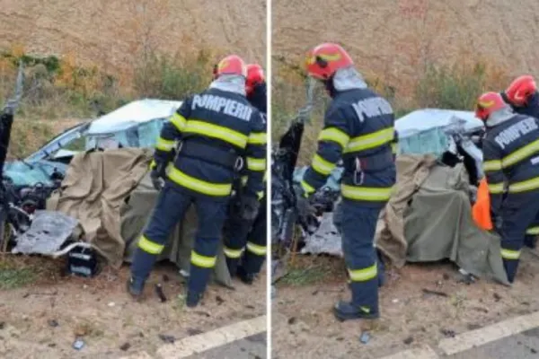 Accident terifiant în Bihor: un bărbat a murit după impactul dintre un TIR și o mașină. A fost necesară intervenția elicopterului SMURD
