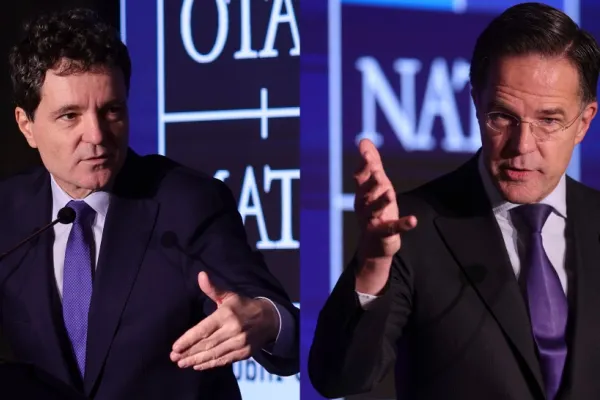 Nicușor Dan și Mark Rutte, la NATO Industry Forum 2025: ”Reînarmarea nu este o alegerie, ci o necesitate”