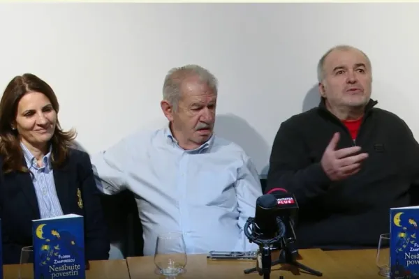 „Nesăbuite povestiri”, noul volum lansat de Florin Zamfirescu. Anca Alexandrescu a participat la eveniment, alături de maestru – VIDEO