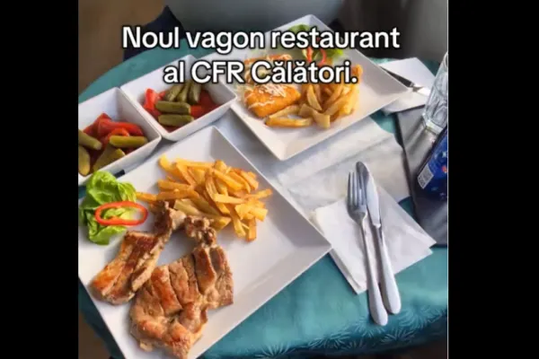 Ce poți să mănânci în noile vagoanele restaurant ale CFR și cât te costă. Imaginile care au uimit internauții - VIDEO