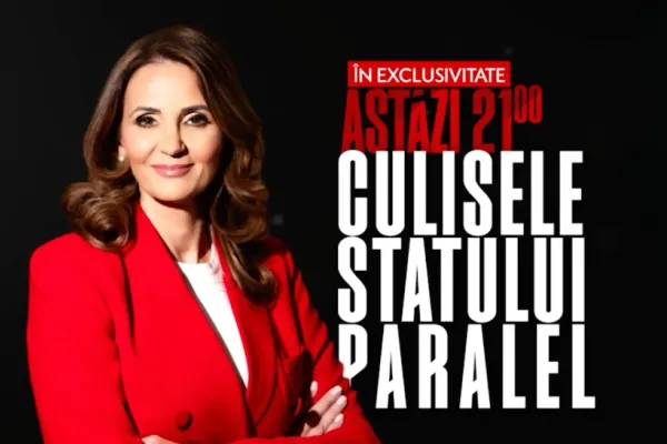 Ediție EVENIMENT la Realitatea Plus: „Culisele Statului Paralel” de la ora 20:55 cu Anca Alexandrescu