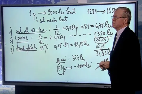 De ce românii câștigă puțin și după mica recalculare. Profesorul Anton Hadăr, calcule în studioul Realitatea PLUS - VIDEO