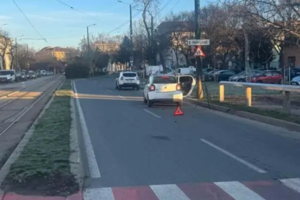 Copil de 11 ani și un bărbat de 50 de ani, loviți pe o trecere de pietoni din Timișoara