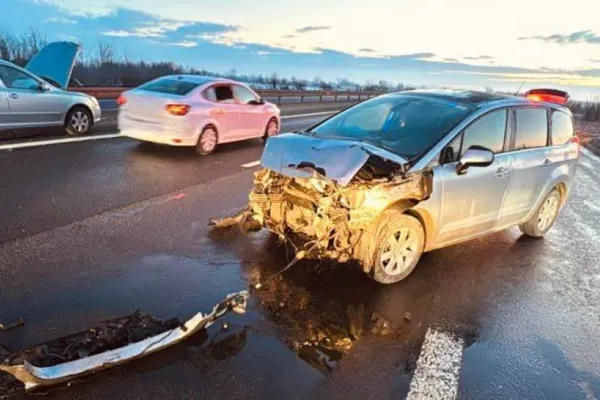 Accident pe A1, în zona Bolintin-Vale: doi bărbați au ajuns la spital
