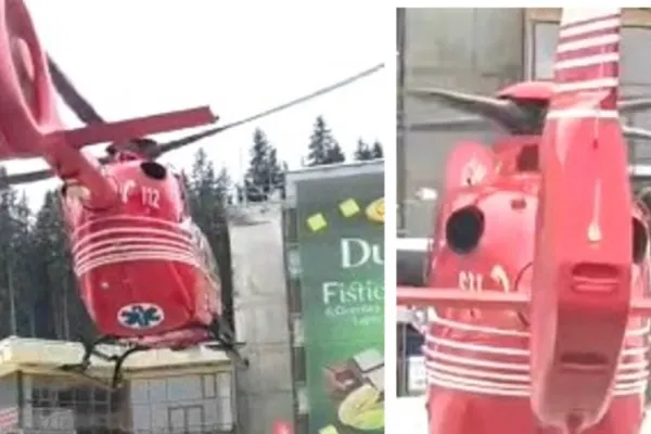 Accident pe pârtia din Voineasa: tânără rănită la cap, preluată cu elicopterul SMURD