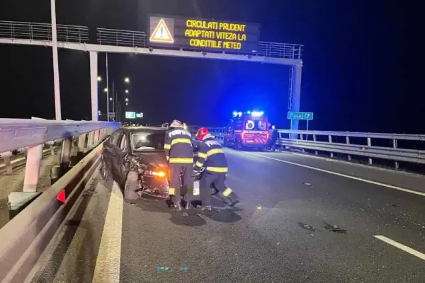 Accident pe Autostrada A10, în Alba: trei autoturisme implicate și trei victime în urma impactului
