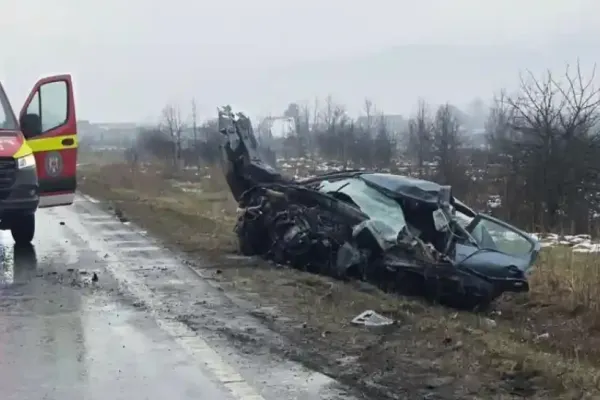 Bărbat de 33 de ani, mort într-un accident rutier pe DN1 Săcel–Săliște. Traficul, complet blocat