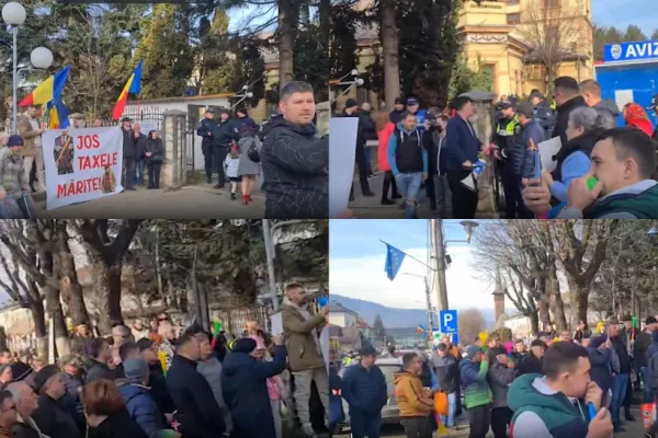 Proteste în Maramureș față de creșterea taxelor locale. Primarul a dat bir cu fugiții -VIDEO