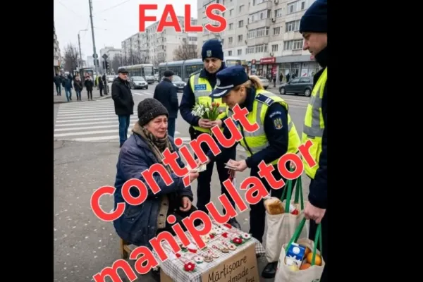 O poveste virală despre o „bunică și polițiștii care au ajutat-o” este, de fapt, o manipulare grosolană online. Avertisment de la Ministerul de Interne