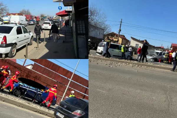 Accident mortal la intrarea în Capitală: o femeie de 52 de ani a murit după impactul dintre patru mașini
