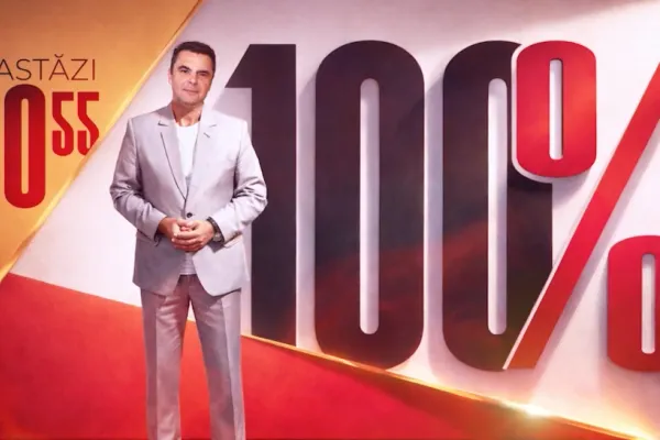 Ediție EXPLOZIVĂ la ora 18:00 – 100% cu Laurențiu Botin
