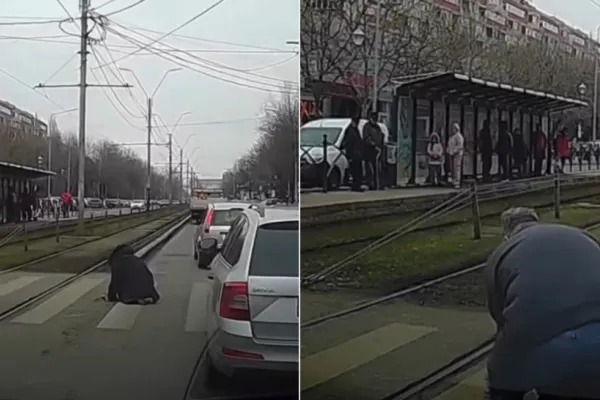 Oamenii nu mai empatizează. Indiferență pe trecerea de pietoni din Sectorul 4: o persoană căzută a fost ignorată de zeci de trecători