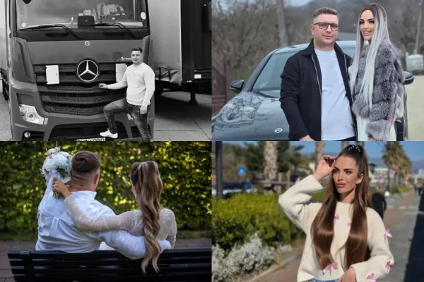 Ei sunt cei doi soți care au murit în accidentul din Spania. Ionuț și Mădălina au fost găsiți carbonizați în cabina TIR-ului