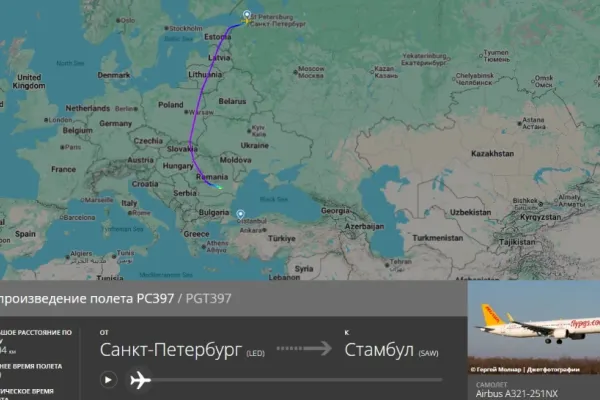 Un avion care venea din Rusia a fost nevoit să aterizeze de urgență la București