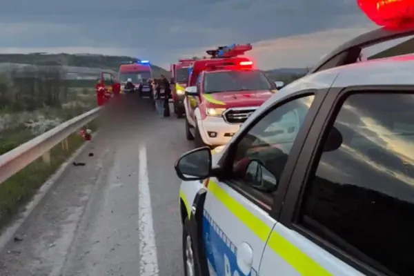 Accident mortal în Cluj: un motociclist a murit după ce a pierdut controlul vehiculului
