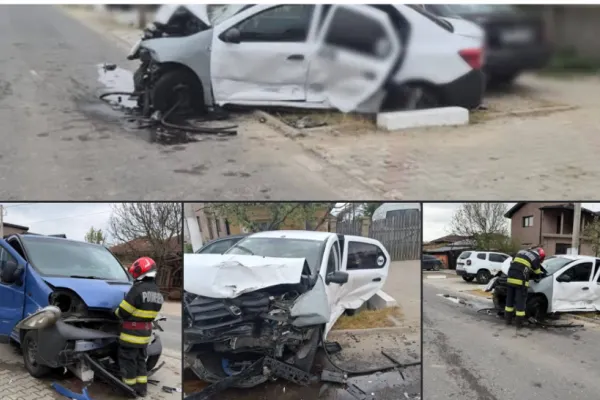 Planul Roşu în județul Giurgiu, după un accident între un microbuz şi mai multe autoturisme. 5 persoane, transportate la spital, una în stare gravă