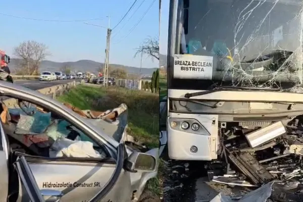 Un mort și doi răniți într-un accident rutier pe DN 17, în județul Bistrița-Năsăud