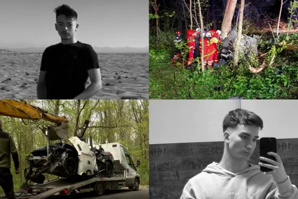 Ei sunt Mihai și David, cei doi tineri care au murit pe loc în cumplitul accident din Ciolpani. Bolidul de lux gonea cu 140 de kilometri la oră-VIDEO