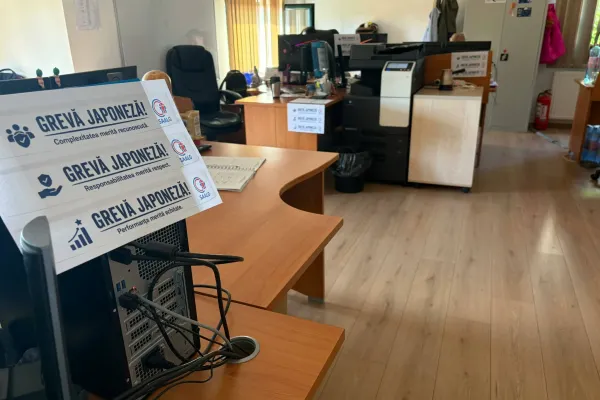 Angajații Guvernului, în grevă japoneză după scandalul declarațiilor Oanei Gheorghiu GALERIE FOTO