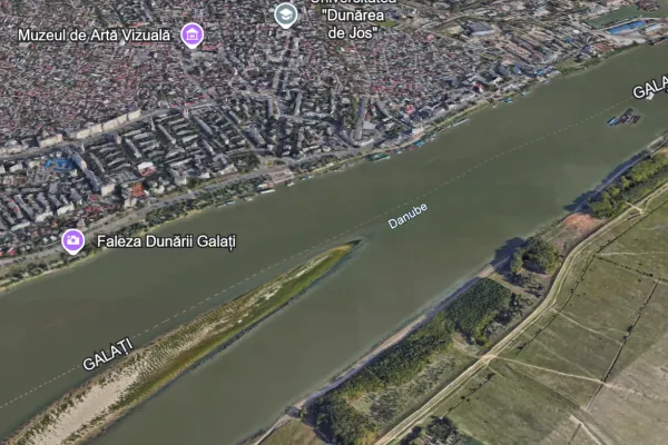 Cât de aproape de graniță se află blocul din Galați lovit de dronă. Un incident asemănător a avut loc în urmă cu o lună în zona respectivă
