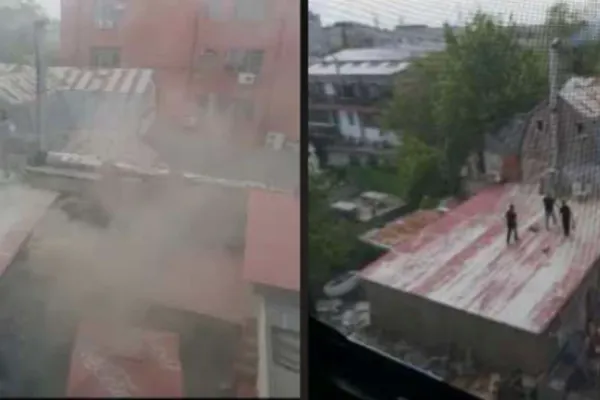 Incendiu puternic la restaurantul „La Cocoșatu” din București: 20 de persoane evacuate. Pompierii au intervenit cu 8 autospeciale de stingere