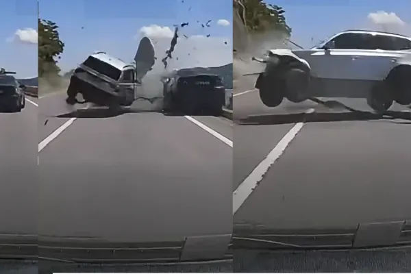 Filmarea cu momentul accidentului cumplit din Defileul Dunării, în care un pompier și un polițist au murit – VIDEO