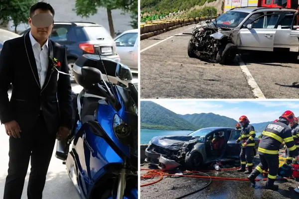 Detalii șocante: un polițist de 37 de ani, mort într-un grav accident pe DN6, în Mehedinți. Un pompier a fost implicat în carambol | FOTO & VIDEO