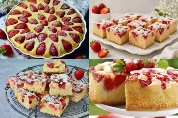 Prăjitură cu iaurt și căpșuni. Rețeta simplă și delicioasă care îți aduce vara în farfurie, dar și în suflet