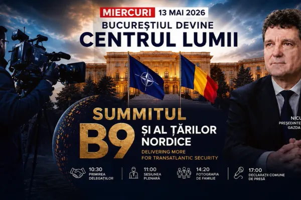 Summitul București B9 poate fi urmărit minut cu minut la Realitatea Plus - VIDEO