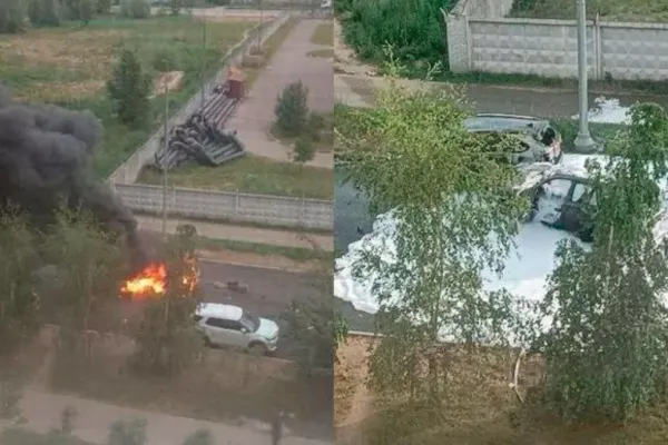 Mașină aruncată în aer în Moscova. Șoferul a murit pe loc: „Se afla în apropierea unui bloc de locuințe”