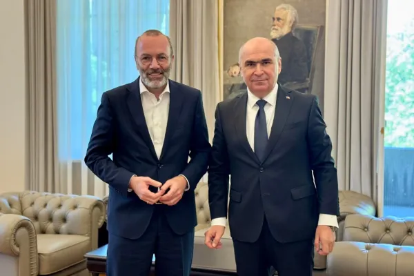 Ilie Bolojan, întâlnire cu președintele PPE, Manfred Weber. Situația politică a României, pe masa discuțiilor
