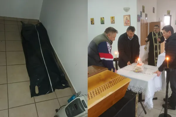 Protest mai puțin obișnuit. Trupul unui bărbat mort a fost adus la primărie în semn de revoltă