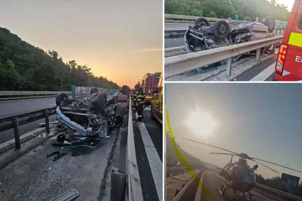 Tragedie pe Autostrada A1. O fetiță de 5 ani a murit într-un cumplit accident rutier