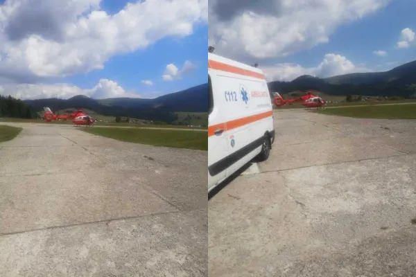 Bărbat grav rănit într-un accident de muncă la o stație de sortare a balastului din Suceava. A fost solicitat elicopterul SMURD