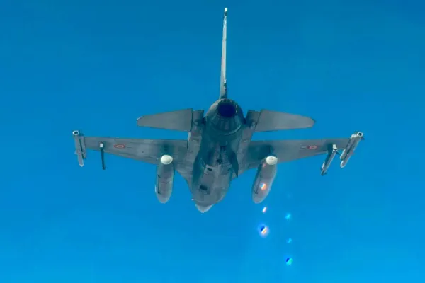 Primele imagini din misiunea în care piloții români au neutralizat a treia dronă pătrunsă în spațiul aerian al României
