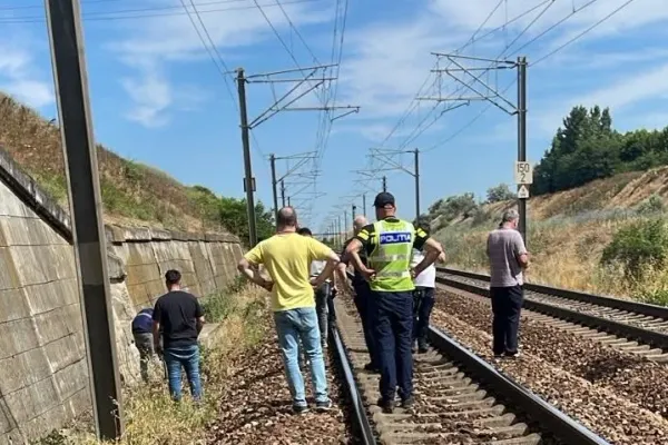 Accident de tren în Constanța: un vagon răsturnat și patru deraiate. ISU intervine