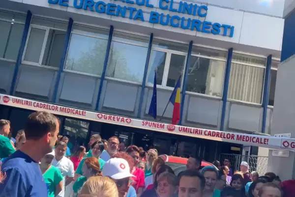 „Este o bătaie de joc”. Greva din spitale continuă, iar sindicaliștii amenință să mute protestele în stradă