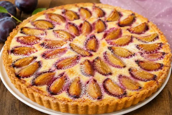 Tartă cu prune și iaurt. Rețeta simplă, aromată și ușor de preparat pe care trebuie să o încerci în această perioadă