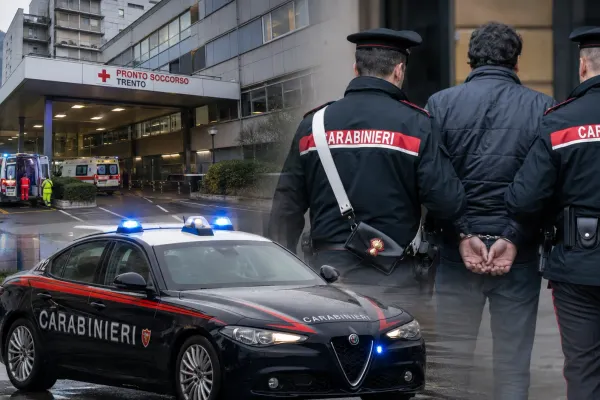 Român arestat într-un spital din Italia. A distrus un computer, a scuipat un agent de pază și i-a amenințat pe carabinieri