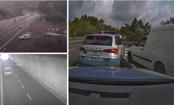 Cursă nebunească pe o autostradă din Italia. O șoferiță de naționalitate germană a mers 50 km pe contrasens: femeia era drogată