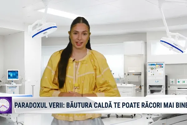 Realitatea Medicală cu Nicole Păcuraru: Ce ne răcorește mai bine vara – o băutură caldă sau una rece?