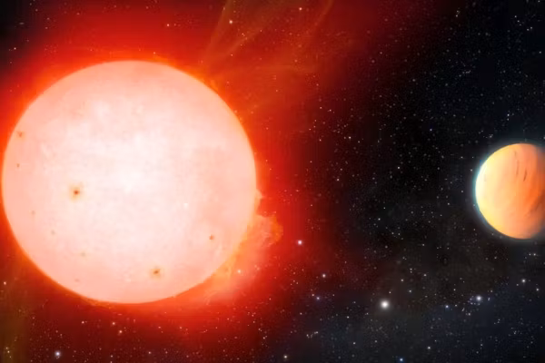 Imagini uluitoare din spațiu. Cum arată planeta-bezea formată din gaze, mai mare decât Jupiter