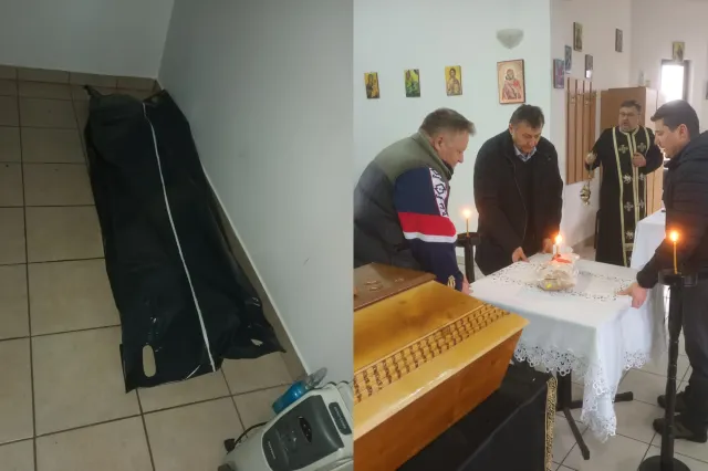 Protest mai puțin obișnuit. Trupul unui bărbat mort a fost adus la primărie în semn de revoltă