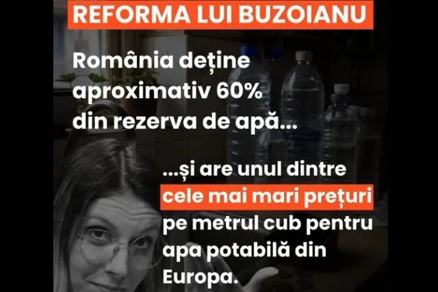 Parlamentar PACE, atac la ministra Mediului pentru proiectul care prevede taxarea apei potabile a agricultorilor, fermierilor și gospodăriilor