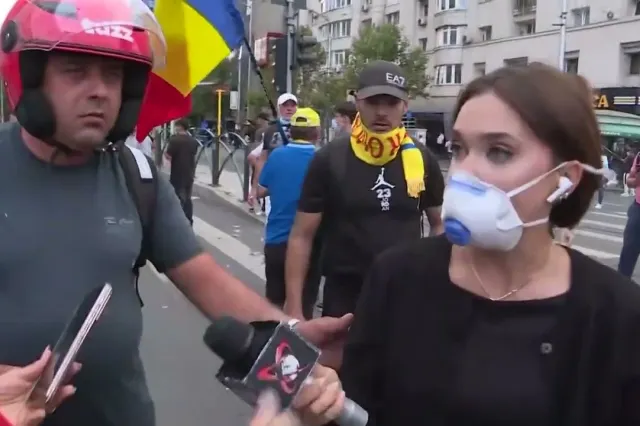 Uniunea Ziariștilor Profesioniști din România condamnă violențele asupra jurnaliștilor Realitatea Plus în Piața Victoriei