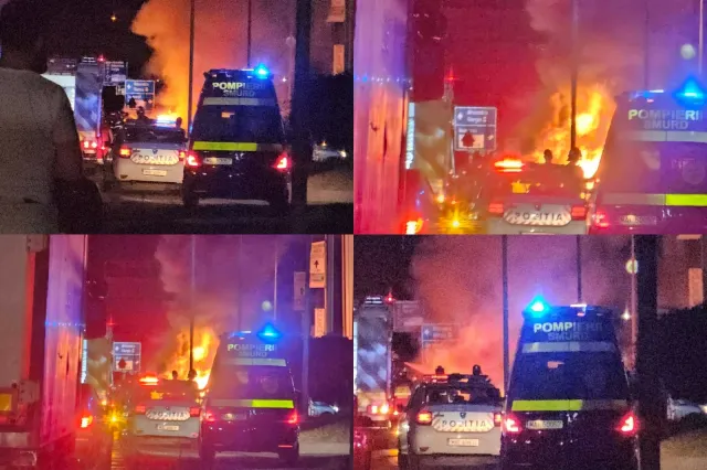 Incendiu puternic în zona Militari din București. Circulația pe Centura Capitalei, oprită-FOTO