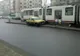 Parcat în staţia de tramvai