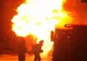 Un autobuz a luat foc în Alba Iulia, în apropierea unei benzinării 