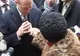 Traian Băsescu a fost asaltat de o bătrânică la Patriarhie - VEZI VIDEO